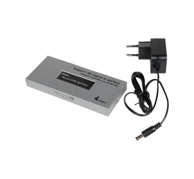 Розгалужувач відеосигналу 4K HDMI 1x4 Dtech DT-7144A(MS)