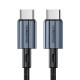 Кабель Choetech ХСС-1014 Black USB-C to USB-C PD60W 1.2m
