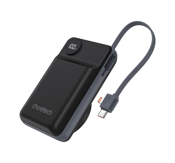 Повербанк 20000mAh Choetech B696 Black QC3.0 PD3.0 беспроводная зарядка смартфонов и Apple Watch Повербанк 20000mAh Choetech B696 Black QC3.0 PD3.0 беспроводная зарядка смартфонов и Apple Watch