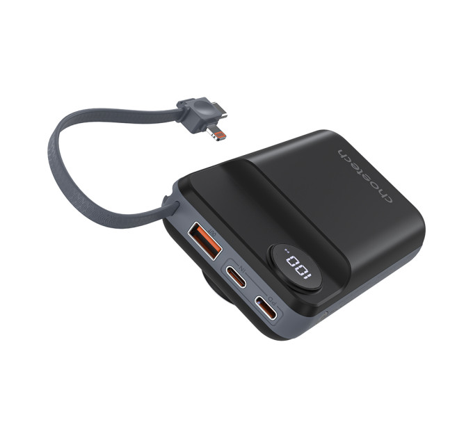 Повербанк 20000mAh Choetech B696 Black QC3.0 PD3.0 беспроводная зарядка смартфонов и Apple Watch