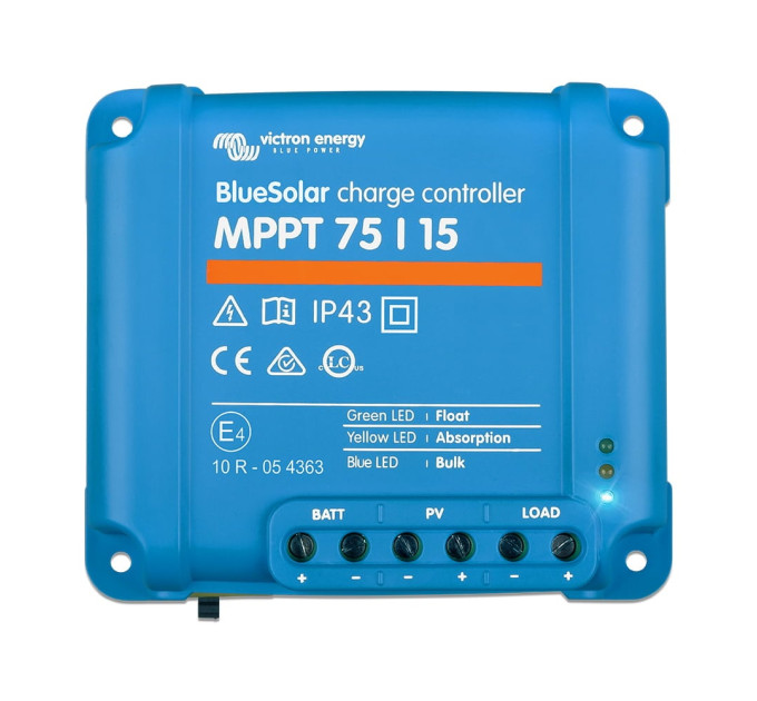 MPPT-контроллер заряда солнечных панелей Victron Energy BlueSolar MPPT 75/15 (12/24-15A)