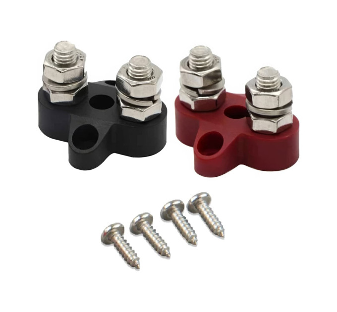 Двойной набор клемм M8 Victron Energy Dual Terminal Stud M8-linked set (1 red / 1 black)