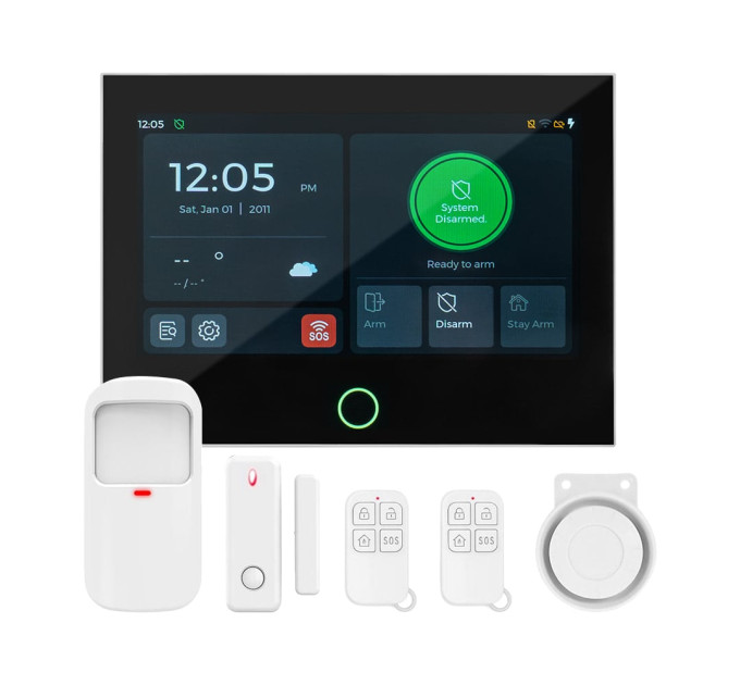 Комплект бездротової сигналізації Trinix TRX-4G-Kit(LCD)(WiFi) з WiFi та 4G LTE