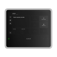 Беспроводной ППКП Ajax EN54 Fire Hub Jeweller White с Wi-Fi, 2G/4G, Ethernet, поддержкой до 200 устройств и 40 пожарных зон