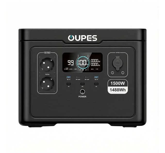 Портативна зарядна станція OUPES S015 (Exodus) 1500W 1488Wh LiFePO4