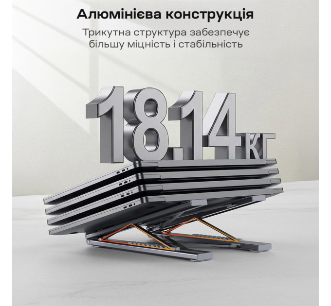 USB-C хаб-подставка 7-в-1 Choetech M57 HDMI 4K@30Hz, 2 USB 3.0, USB-C Data, USB-C PD 100W, SD-card, TF-card
