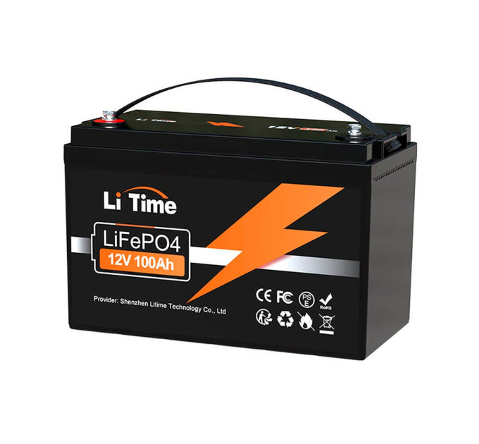 Аккумуляторная батарея литий-железо-фосфатная 12.8В 100А*ч LiTime LiFePO4 LT12V100 Аккумуляторная батарея литий-железо-фосфатная 12.8В 100А*ч LiTime LiFePO4 LT12V100