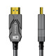 Кабель оптический армированный HDMI 2.1 50m Dtech DT-HF8050BK Кабель оптический армированный HDMI 2.1 50m Dtech DT-HF8050BK