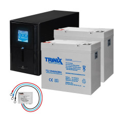 Комплект резервного питания Kraft PSW1000VA/800W(LCD)24V UPS + гелевая батарея 1143 Вт*ч