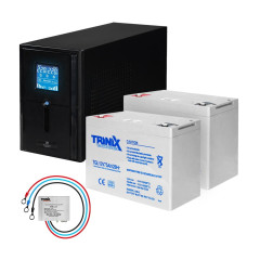 Комплект резервного питания: Kraft PSW1500VA/1200W(LCD)24V UPS + гелевая батарея 1905 Вт*ч