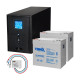 Комплект резервного живлення: Kraft PSW2000VA/1600W(LCD)24V UPS + гелева батарея 1143 Вт*г