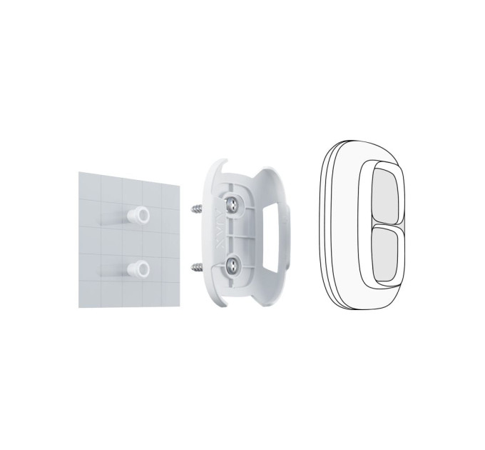 Тримач для тривожної кнопки Ajax Holder for Button/Double Button білий
