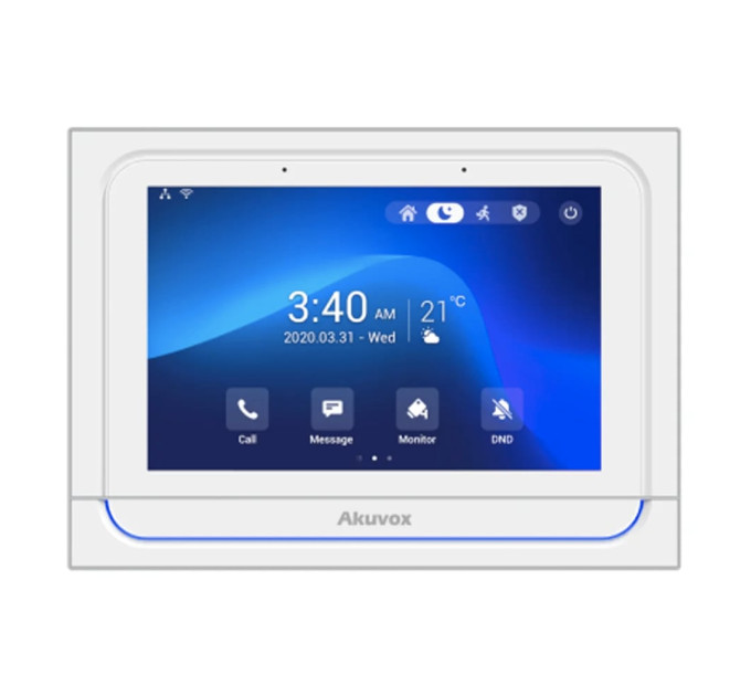 Відеодомофон 7” WiFi Akuvox X933W SIP White Android з Bluetooth