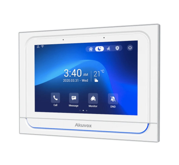 Відеодомофон 7” WiFi Akuvox X933W SIP White Android з Bluetooth