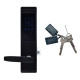 Замок электромеханический автономный Trinix TRL-5102BT Black Right с Bluetooth и считывателем Mifare