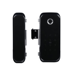 Замок биометрический автономный на стеклянную дверь Trinix TRL-3306BTG с Bluetooth, считывателем отпечатков пальцев и карт Mifare