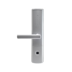 Замок биометрический автономный Trinix TRL-5111BTF Silver Left с Bluetooth, считывателем отпечатков пальцев и карт Mifare