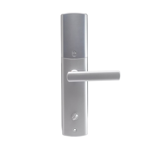 Замок биометрический автономный Trinix TRL-5111BTF Silver Left с Bluetooth, считывателем отпечатков пальцев и карт Mifare