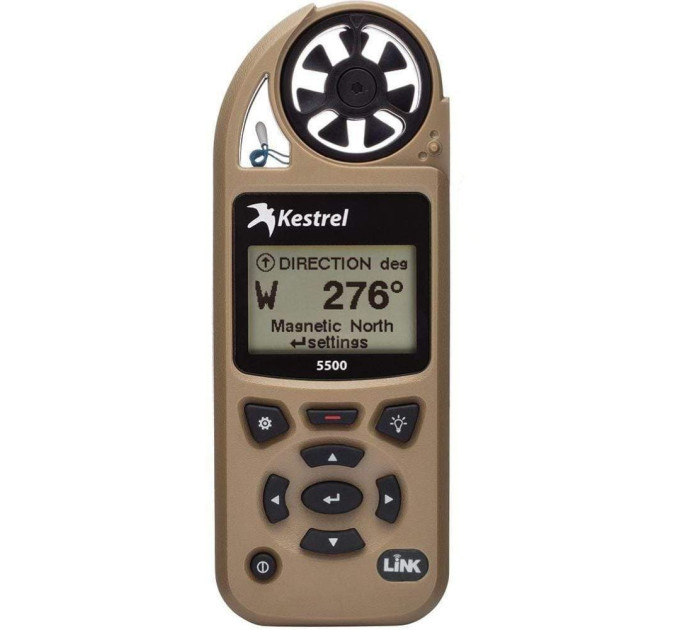 Метеостанція Kestrel 5500 LiNK Tan з Bluetooth та флюгером