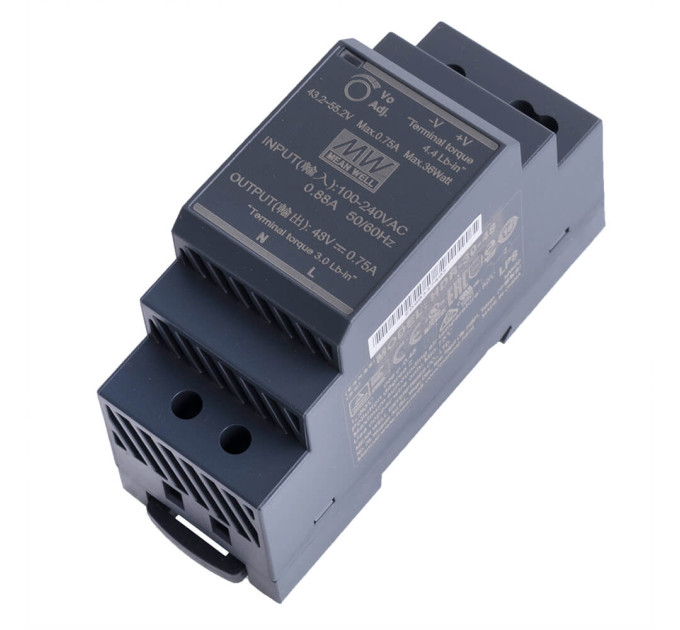 Блок живлення HDR-30-48 Mean Well на DIN-рейку