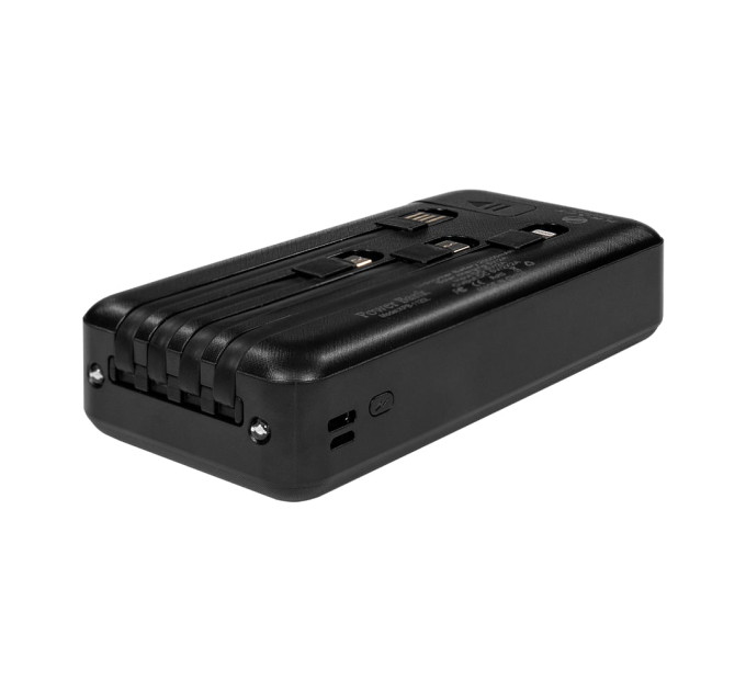 Повербанк 20000mAh Power Bank Kraft KPB-1120L Black LED-ліхтар