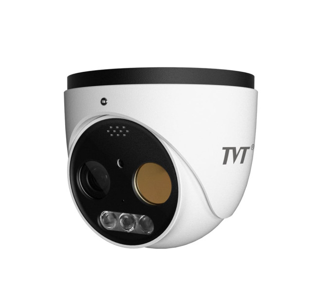 Тепловізійна IP-відеокамера TVT TD-5525E1-VT(3/PE) Thermal 256*192 f=3.2mm Optical 5Mp f=4mm