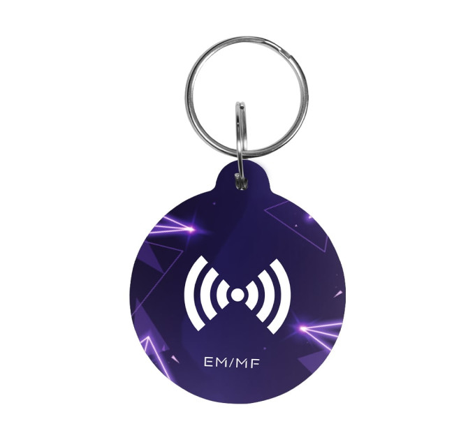 Ключ-брелок EM-Marine+Mifare Trinix Proximity-key EM+MF epoxy круглый d=35 мм фиолетовый Ключ-брелок EM-Marine+Mifare Trinix Proximity-key EM+MF epoxy круглый d=35 мм фиолетовый