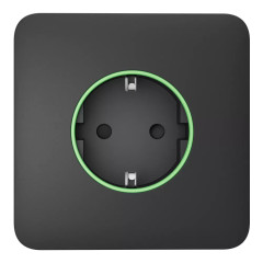 Фронтальна панель Ajax SoloCover (smart) [type F] [55] ASP graphite/графіт для розумної розетки Outlet (type F)