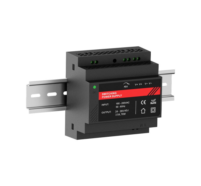 Джерело безперебійного живлення Kraft PSU-24025DIN(P) 24V з кріпленням на DIN-рейку