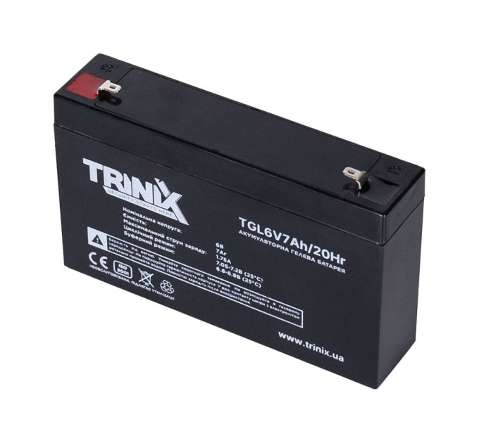 Акумуляторна батарея гелева 6В 7Аг Trinix TGL6V7Ah/20Hr GEL