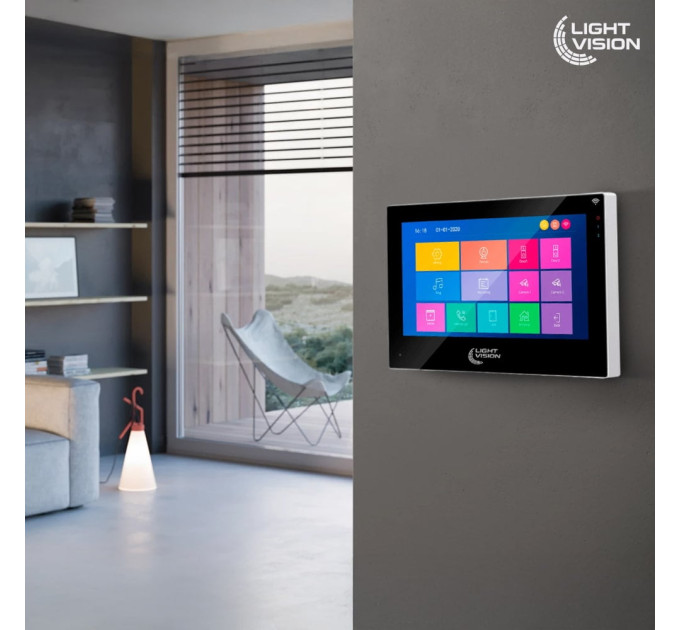 Відеодомофон 10" WiFi Tuya Light Vision SINGAPORE (AI) FHD Black