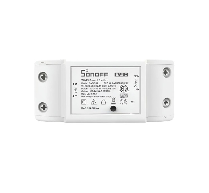Умное Wi-Fi реле Sonoff Basic R2 Умное Wi-Fi реле Sonoff Basic R2