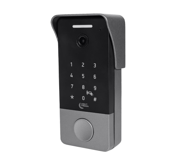 Відеопанель 2Mp Light Vision RIO FHD(KEY) Silver зі зчитувачем Mifare та клавіатурою