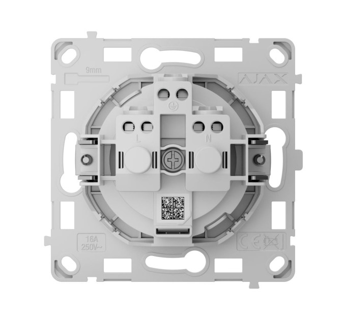 Механізм розетки Ajax OutletCore (basic) vertical [type F] для вбудованої вертикальної розетки Outlet (basic) vertical [type F]