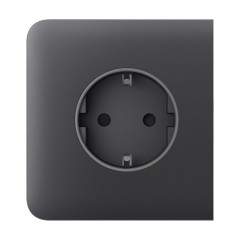 Фронтальна панель Ajax SideCover (basic) [type F] graphite/графіт для розетки Outlet (type F)