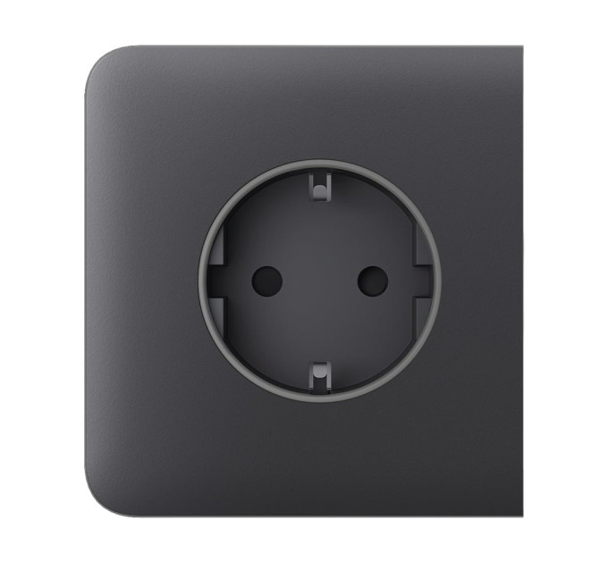 Фронтальна панель Ajax SideCover (basic) [type F] graphite/графіт для розетки Outlet (type F)