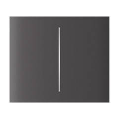 Кнопка Ajax CenterButton (2-gang) vertical grey/серая для Ajax LightSwitch vertical