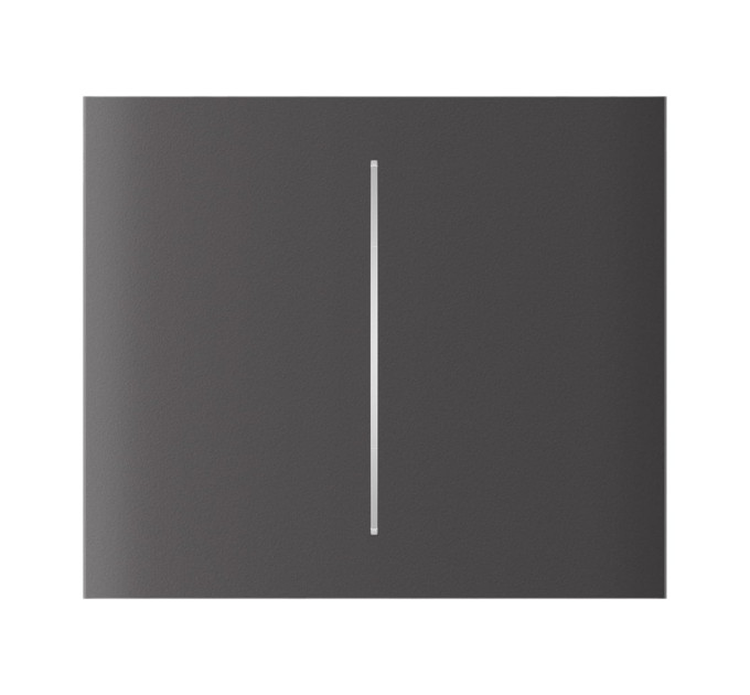 Кнопка Ajax CenterButton (2-gang) vertical grey/серая для Ajax LightSwitch vertical