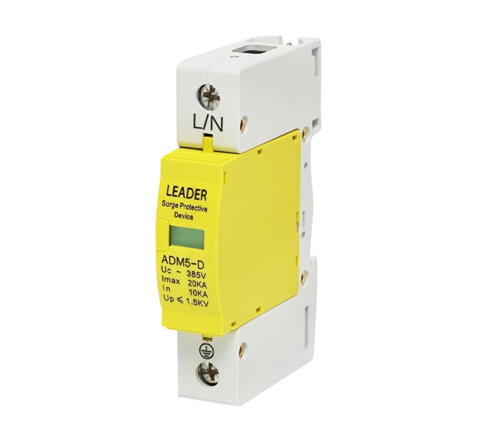 Ограничитель напряжения 385V Leader LA-SPD4P-20KA под DIN-рейку