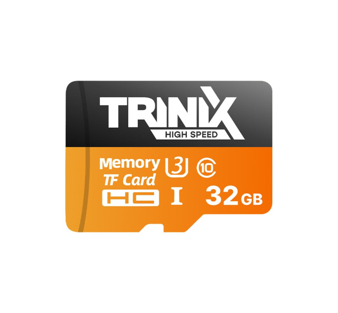 Карта памяти Trinix 32GB miсroSDHC с SD-адаптером U3 V30 A1