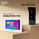 Комплект видеодомофона Light Vision: домофон 7" SINGAPORE (AI) FHD White и видеопанель RIO FHD Black