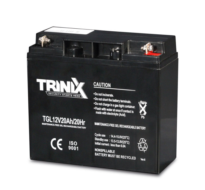 Аккумуляторная батарея гелевая 12В 20Ач Trinix TGL12V20Ah/20Hr GEL Аккумуляторная батарея гелевая 12В 20Ач Trinix TGL12V20Ah/20Hr GEL