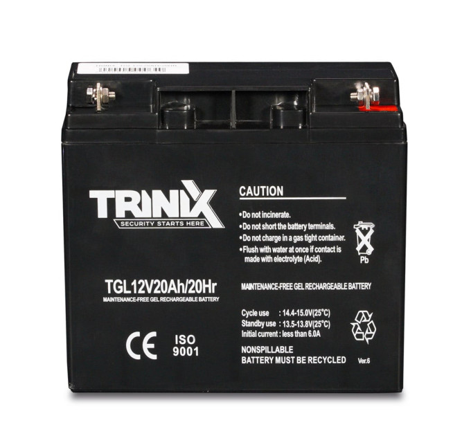 Аккумуляторная батарея гелевая 12В 20Ач Trinix TGL12V20Ah/20Hr GEL
