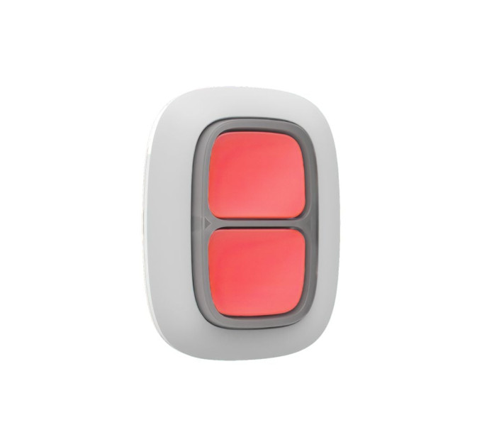 Тривожна кнопка Ajax DoubleButton біла