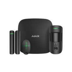 Комплект беспроводной сигнализации Ajax StarterKit Cam черный с 2G, Ethernet, фотоверификацией тревог