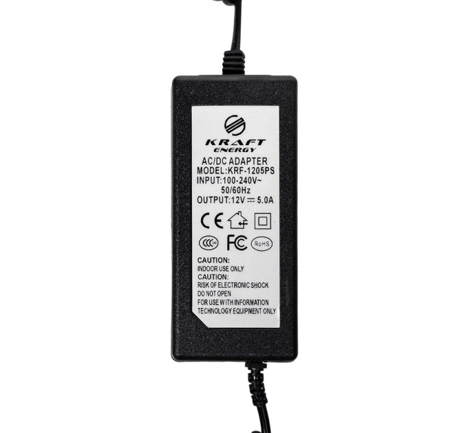 Блок живлення KRF-1205PS Kraft 12V/5A