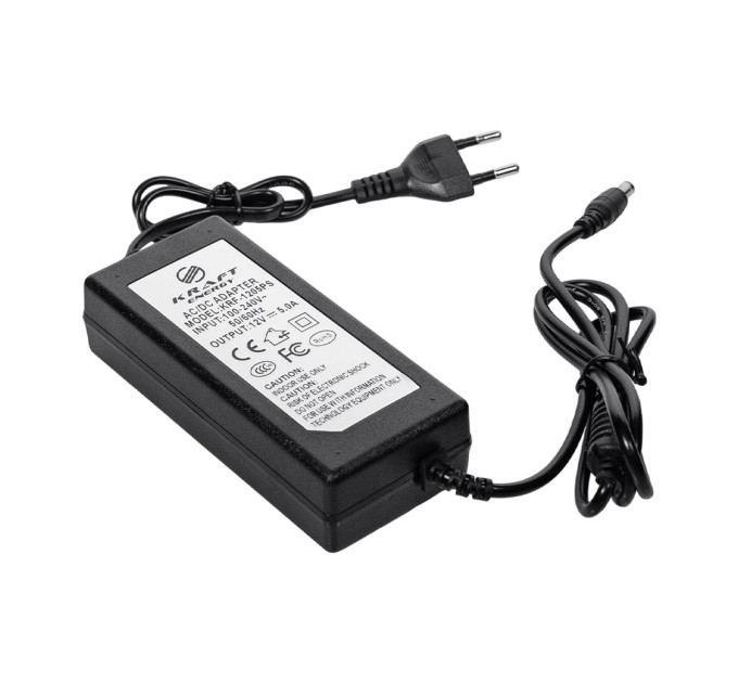 Блок живлення KRF-1205PS Kraft 12V/5A