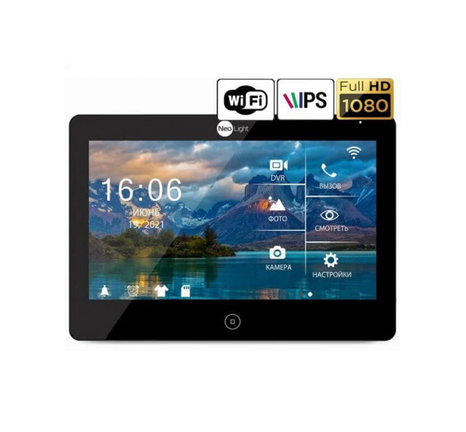Видеодомофон MEZZO HD WF BLACK Neolight