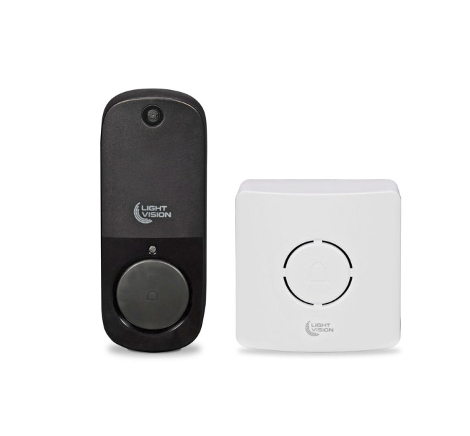 Дверний WiFi дзвінок Light Vision VLC-DR10T(Tuya) White з ІЧ-датчиком руху Дверний WiFi дзвінок Light Vision VLC-DR10T(Tuya) White з ІЧ-датчиком руху