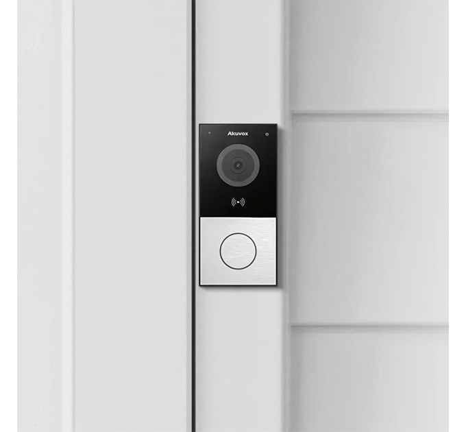 IP-видеопанель с Wi-Fi 2Mp Akuvox E12W SIP со считывателем Mifare/NFC/BLE